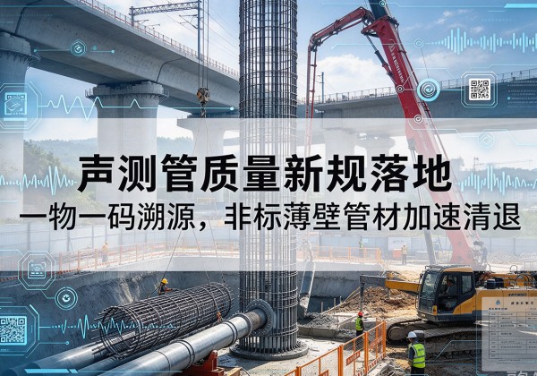 科尔沁右翼中旗声测管质量新规落地，一物一码溯源，非标薄壁管材加速清退