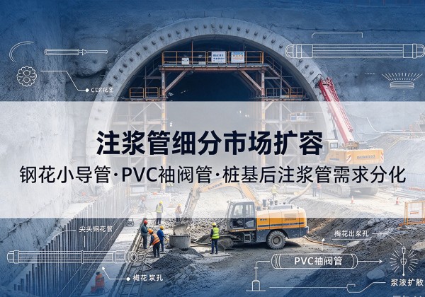 科尔沁右翼中旗注浆管细分市场扩容，隧道钢花小导管、PVC 袖阀管、桩基后注浆管需求分化